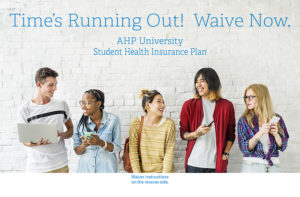 Student health insurance Waiver Postcard
