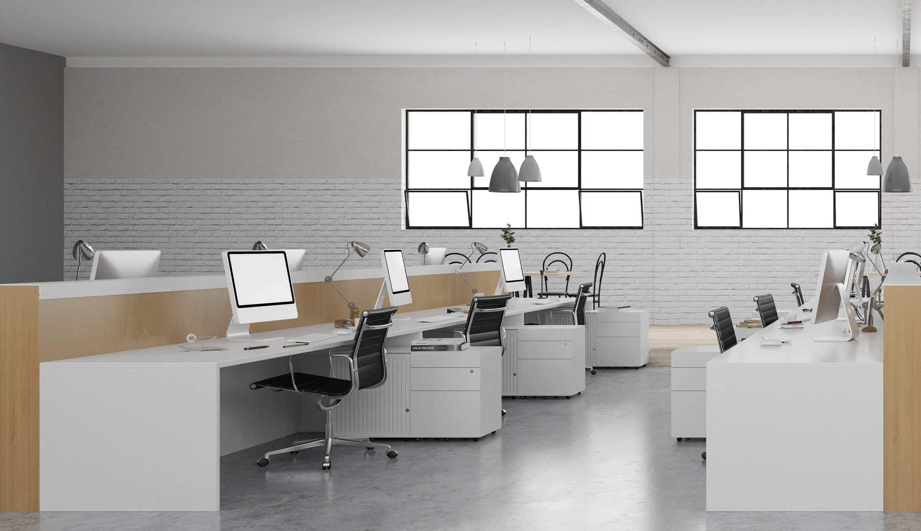 Modern office with empty chairs - Waivers